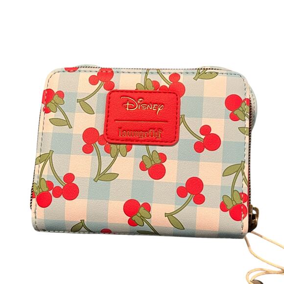 Loungfly Disney Minnie Mouse Ears Cherries Wallet - Picture 3 of 4